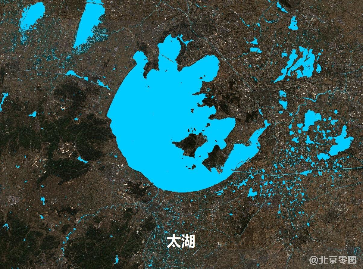 太湖NDWI水指数图