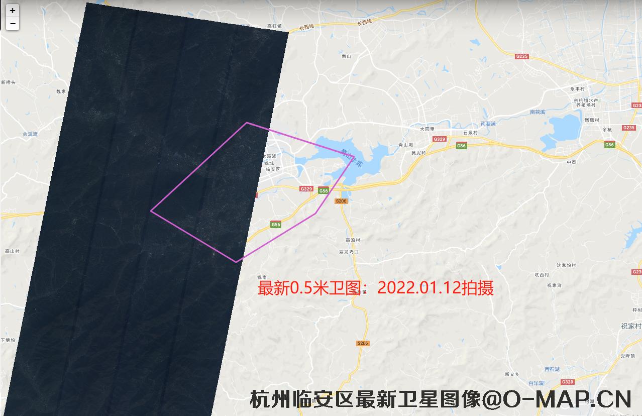 浙江省杭州市临安区0.5米分辨率高景一号卫星图