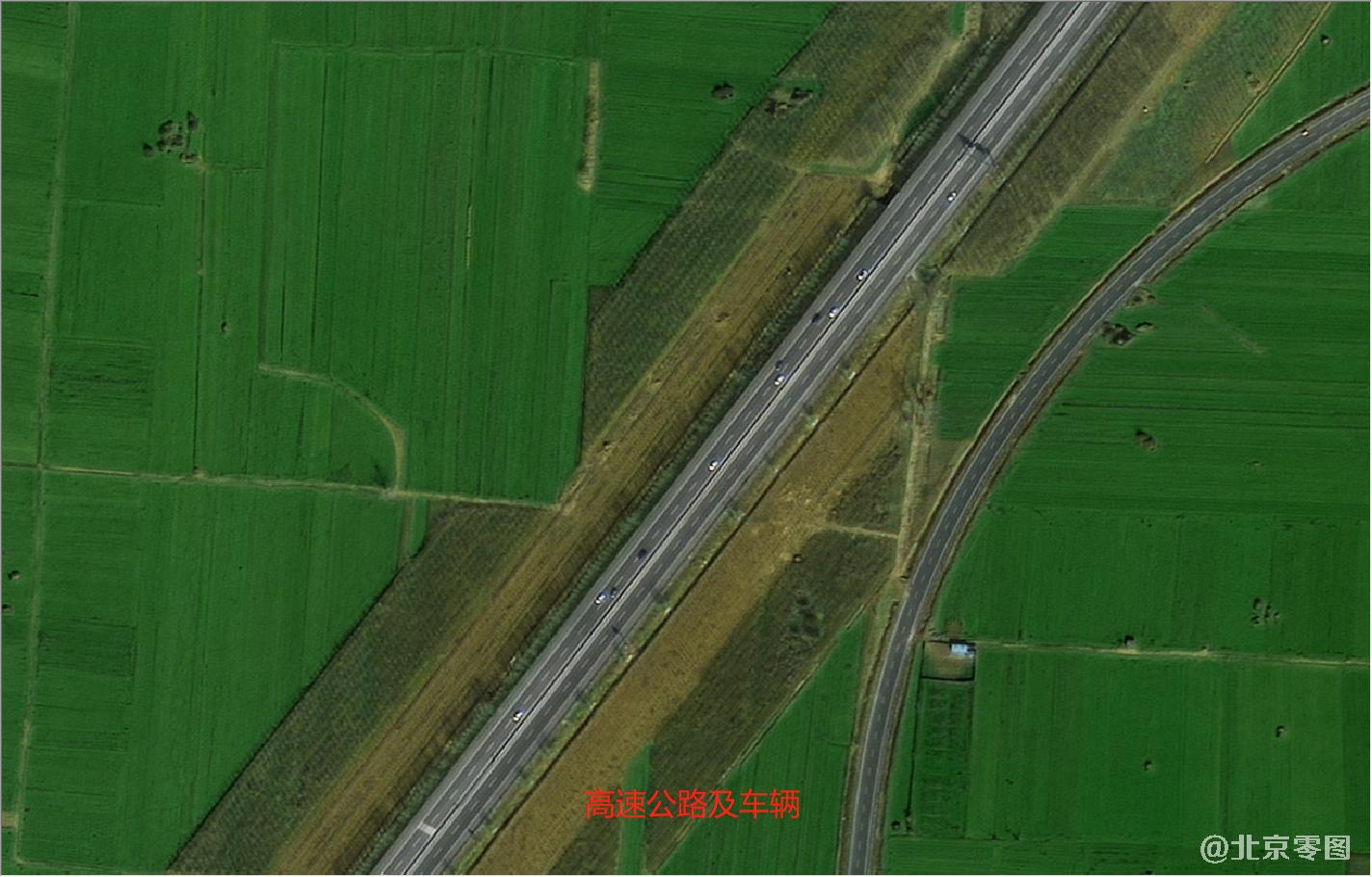 汉梁王墓群及周边环境卫星图