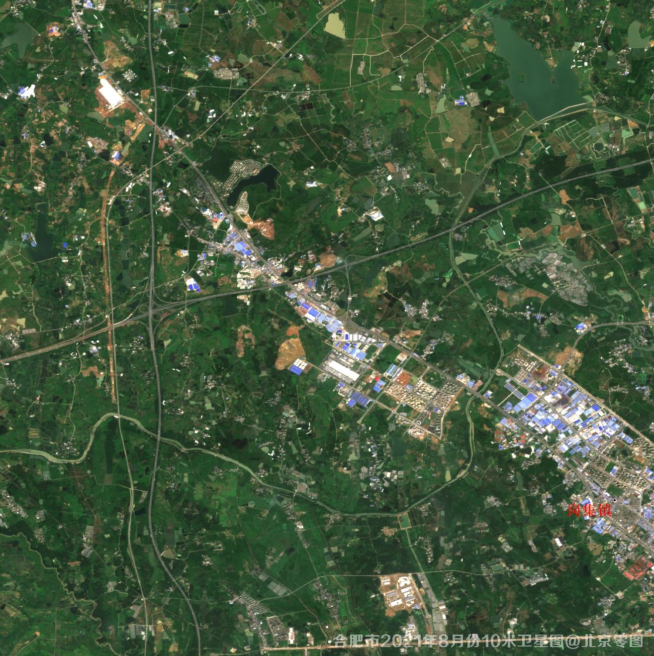 合肥市2021年8月份10米卫星图