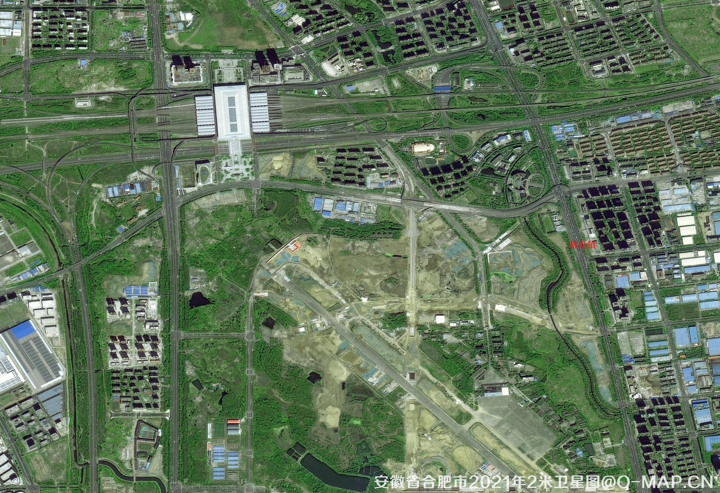 安徽省合肥市2021年国产高分卫星2米遥感影像图