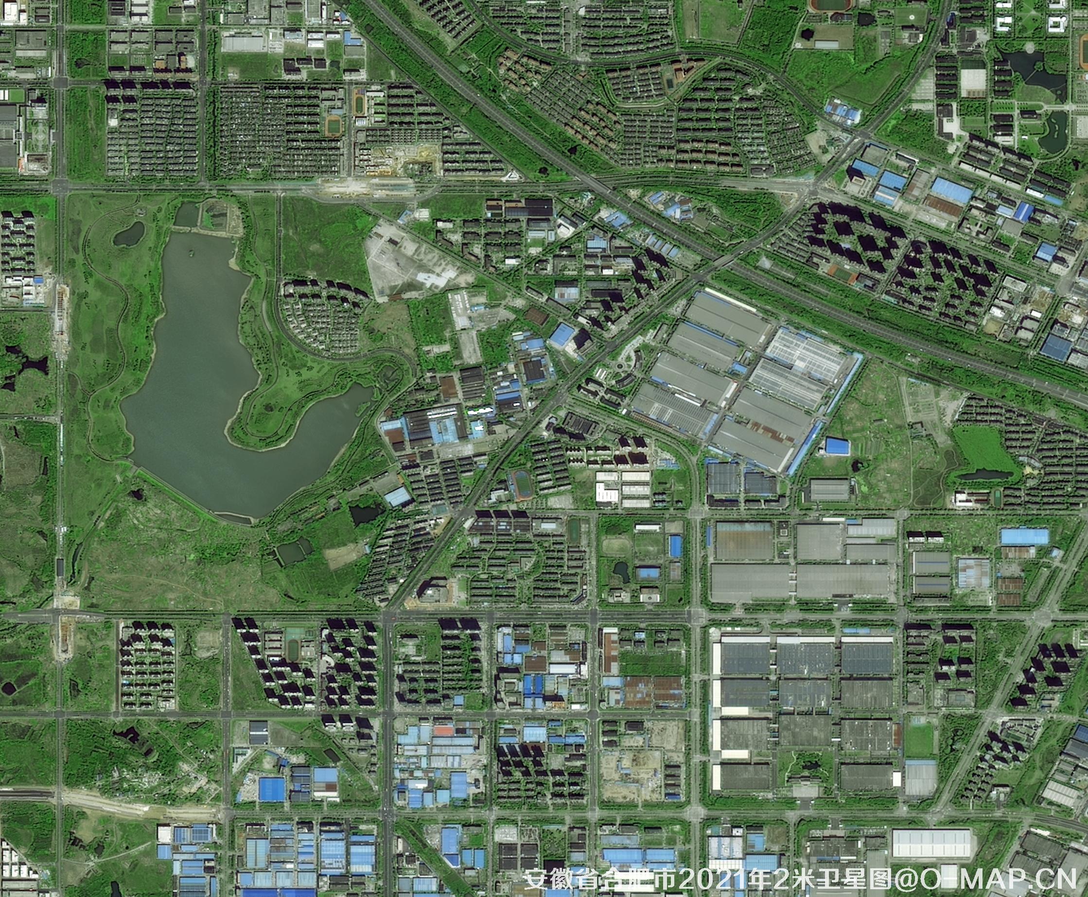 安徽省合肥市2米卫星图成果展示