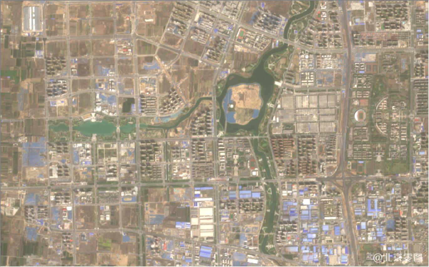 河南省郑州市新郑市最新卫星图-2021年3月份拍摄