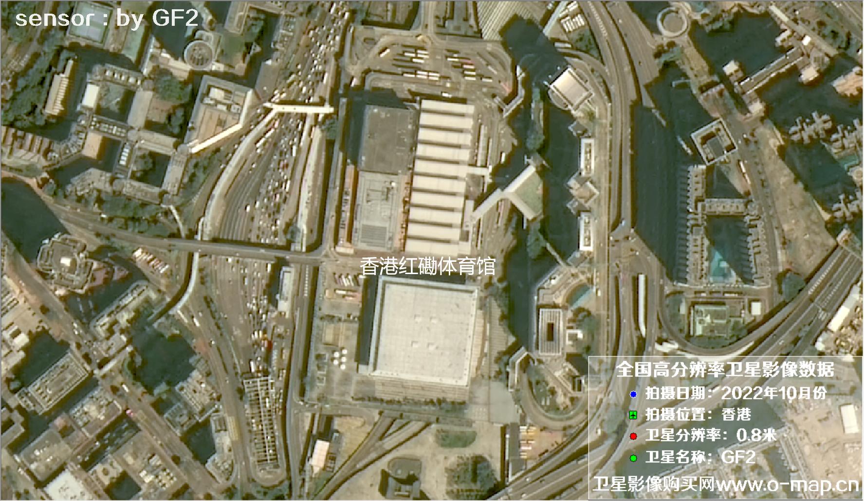 港口油尖旺区香港尖沙咀九龙2022年0.8米卫星影像图