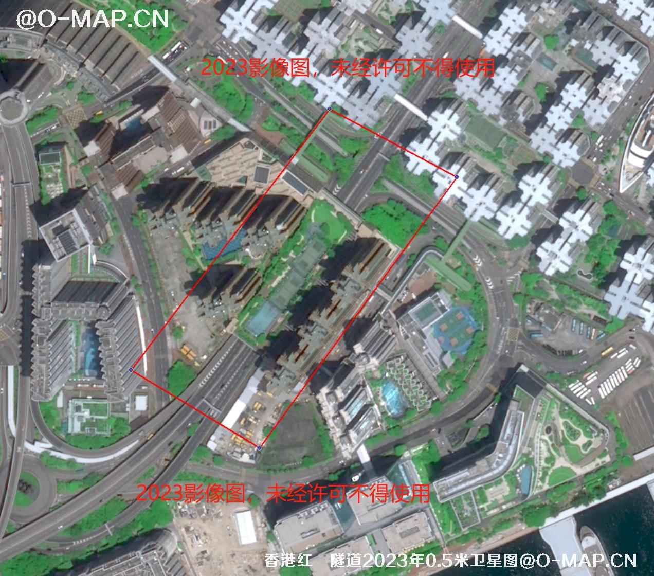 香港红磡体育馆隧道【2021年0.5-2022年0.5-2022年0.75-2022年1-2023年0.5】米卫星图片