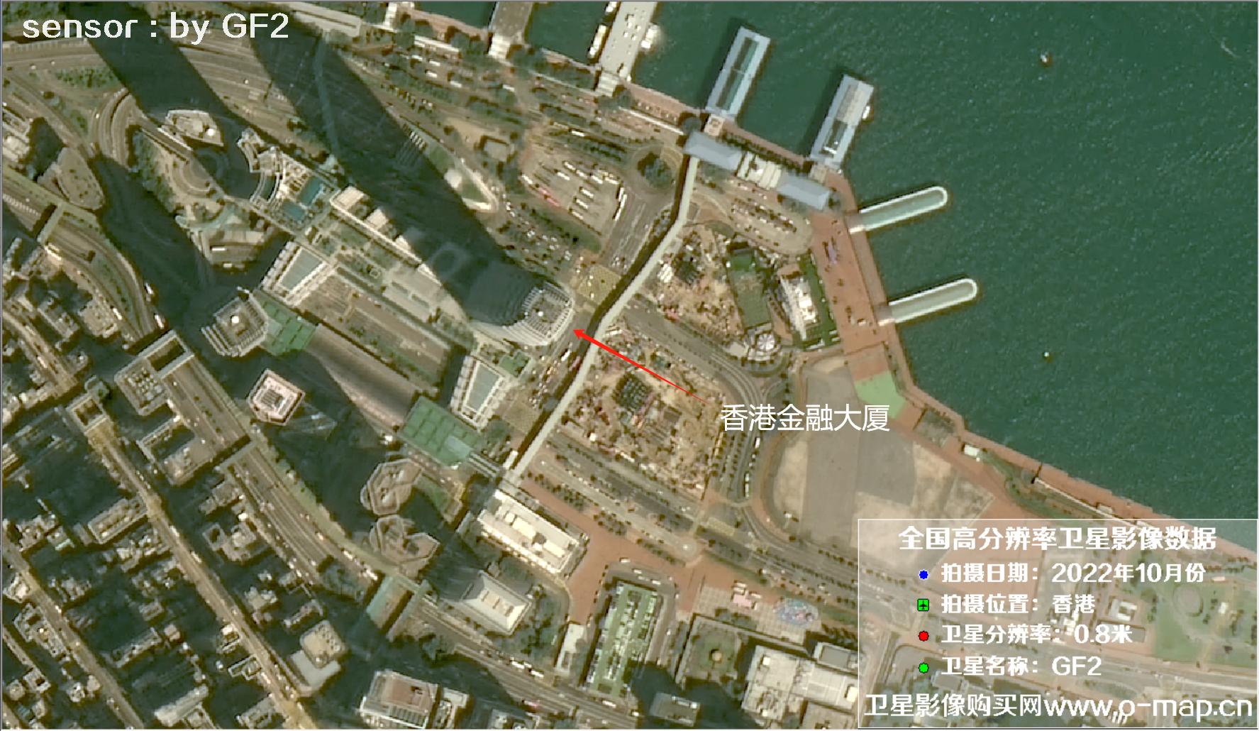 香港岛南区地标建筑2022年10月份影像图