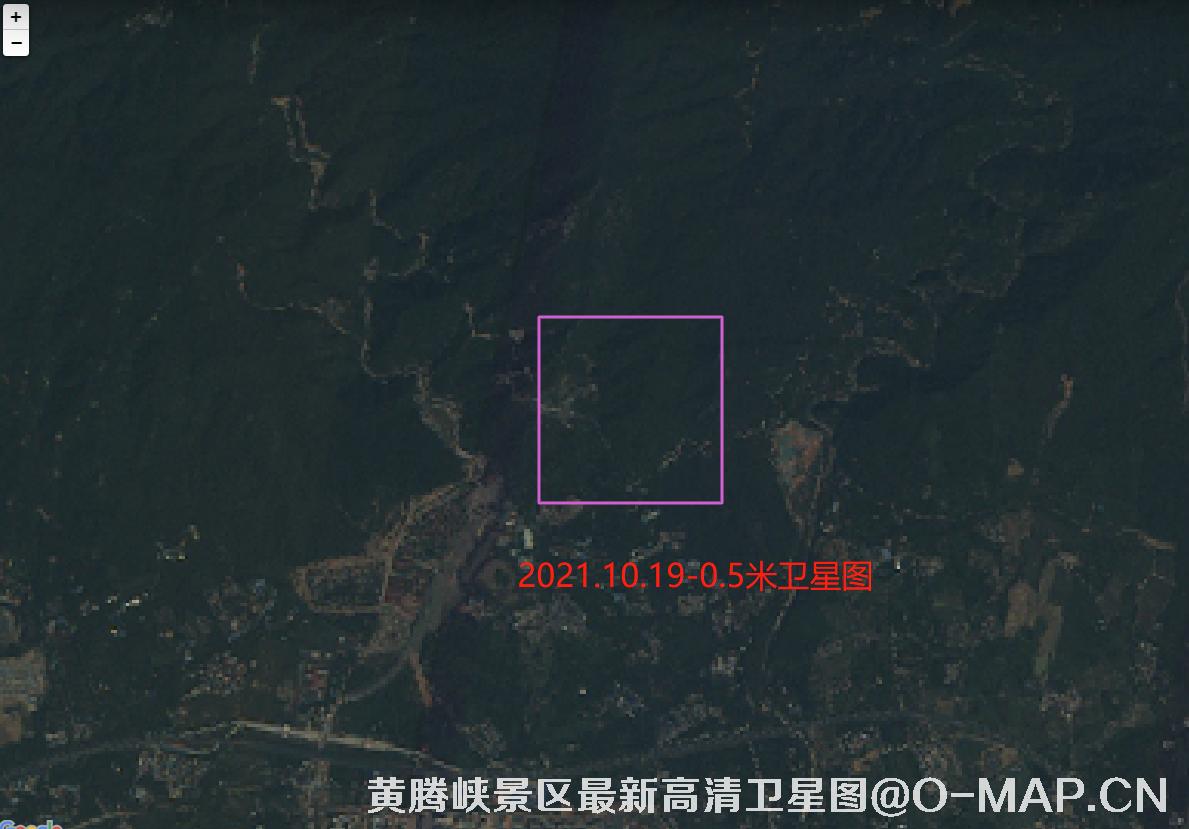 高景一号卫星2021年拍摄的广东省黄腾峡景区卫星图