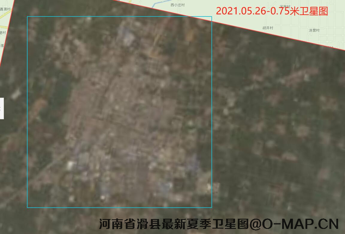 河南省滑县2021年夏季卫星图