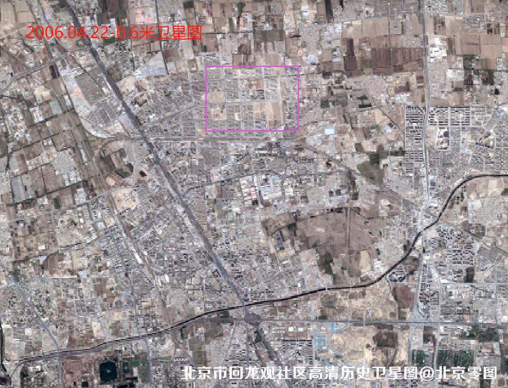 北京市回龙观社区高清历史卫星图