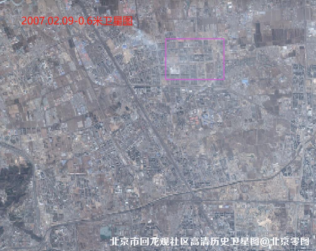 北京市回龙观社区高清历史卫星图