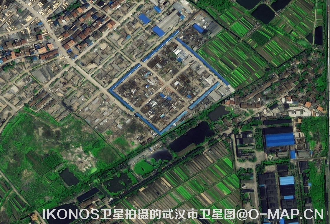 IKONOS卫星拍摄的湖北省武汉市卫星图