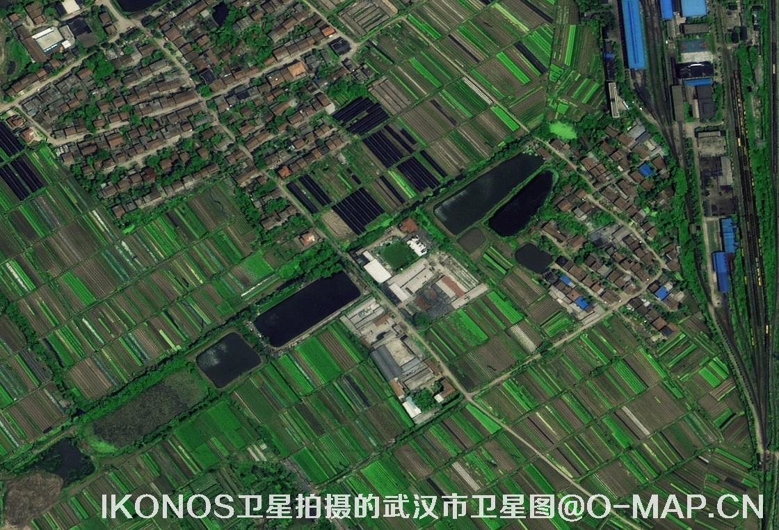 IKONOS卫星拍摄的湖北省武汉市卫星图