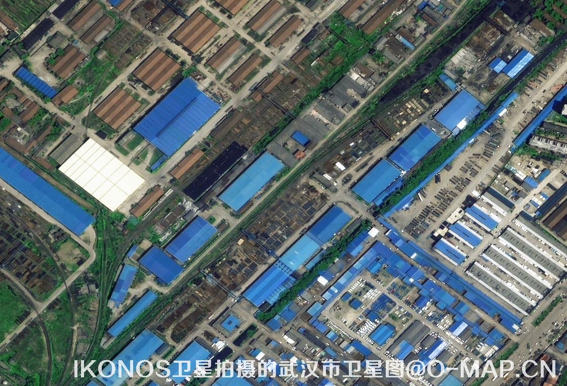 IKONOS卫星拍摄的湖北省武汉市卫星图