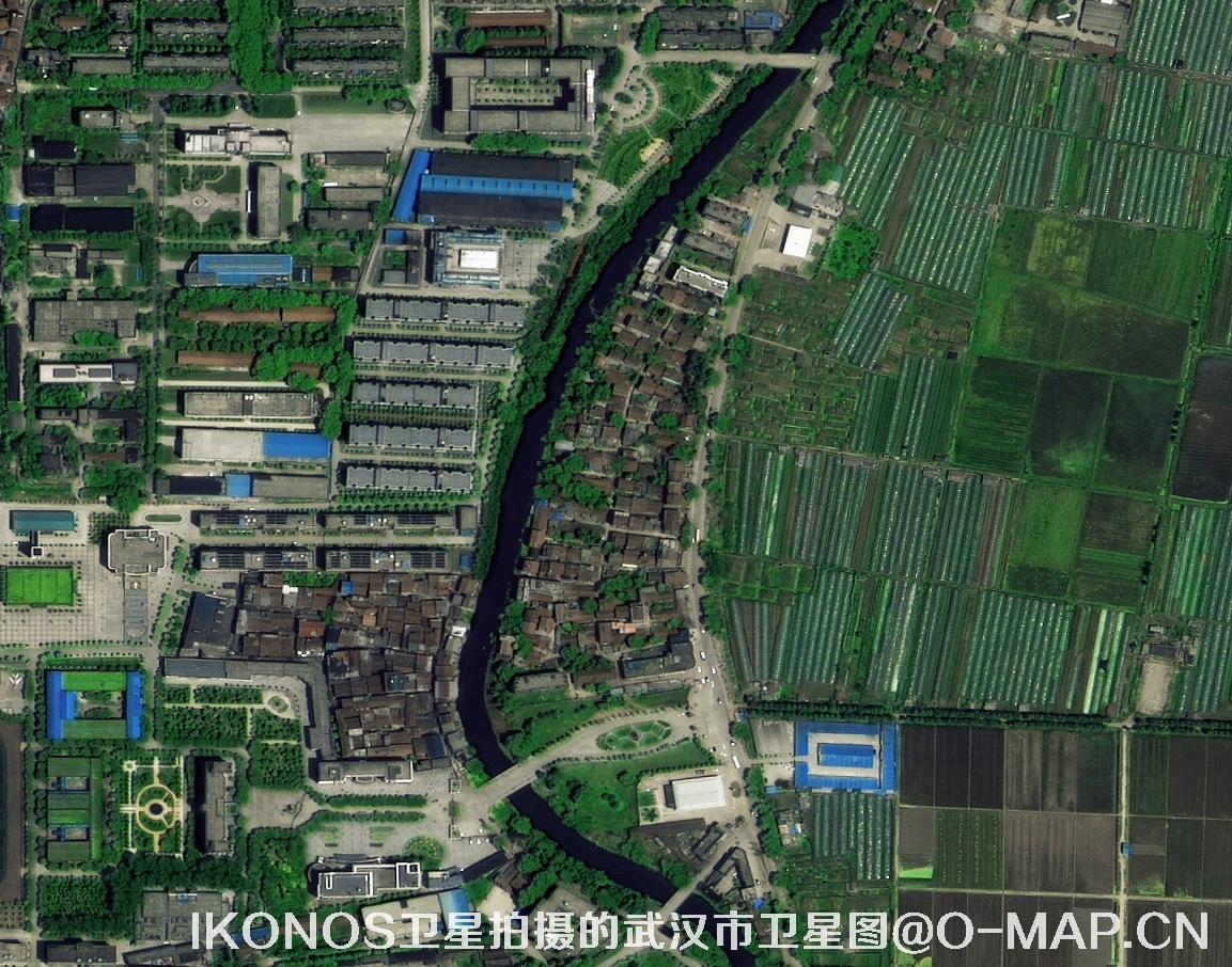 IKONOS卫星拍摄的0.8米分辨率影像图