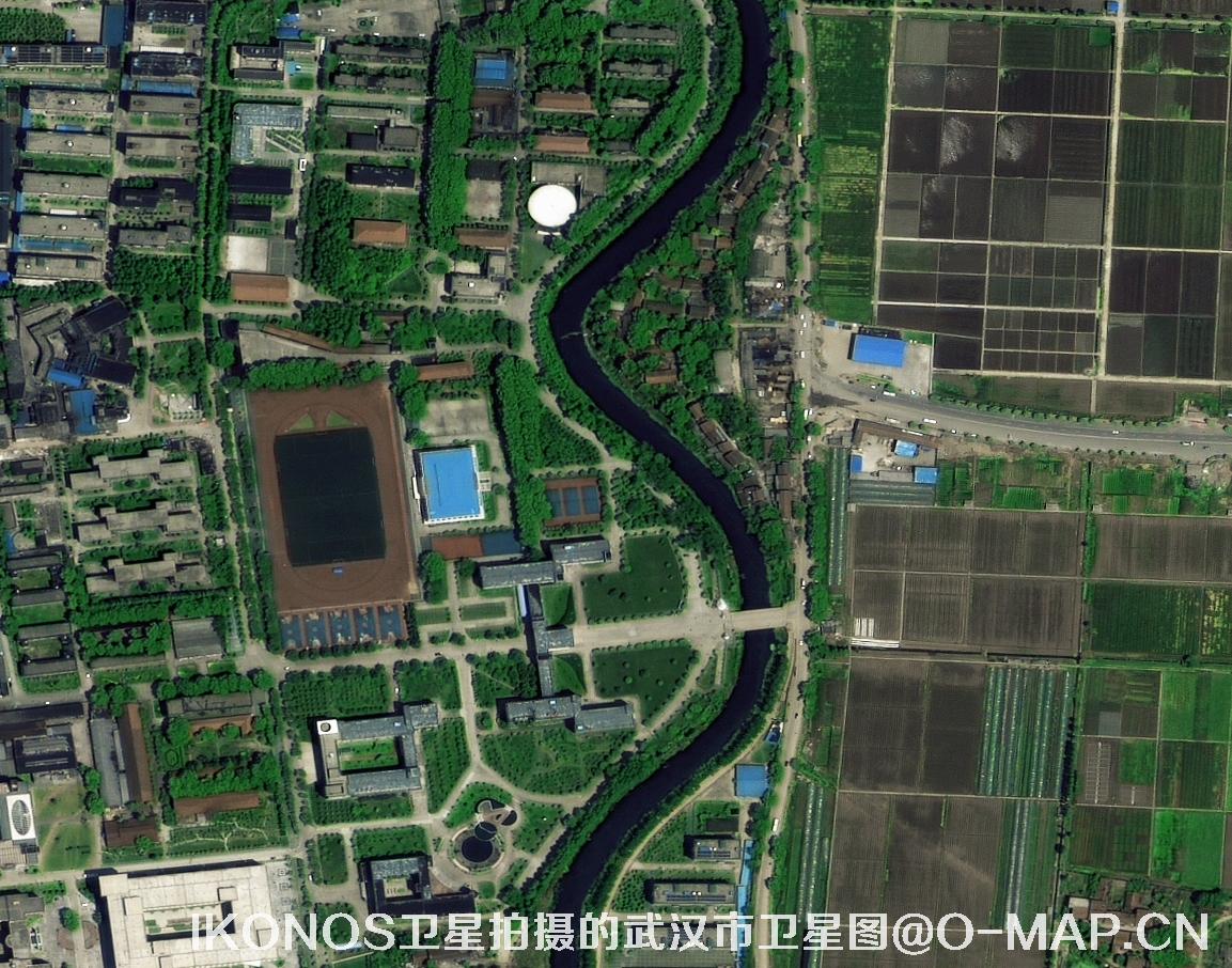 IKONOS卫星拍摄的湖北省武汉市卫星图