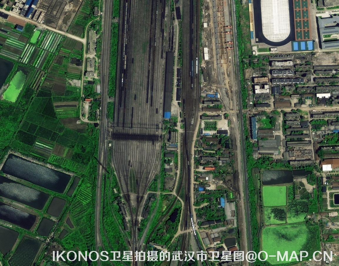 IKONOS卫星拍摄的湖北省武汉市卫星图