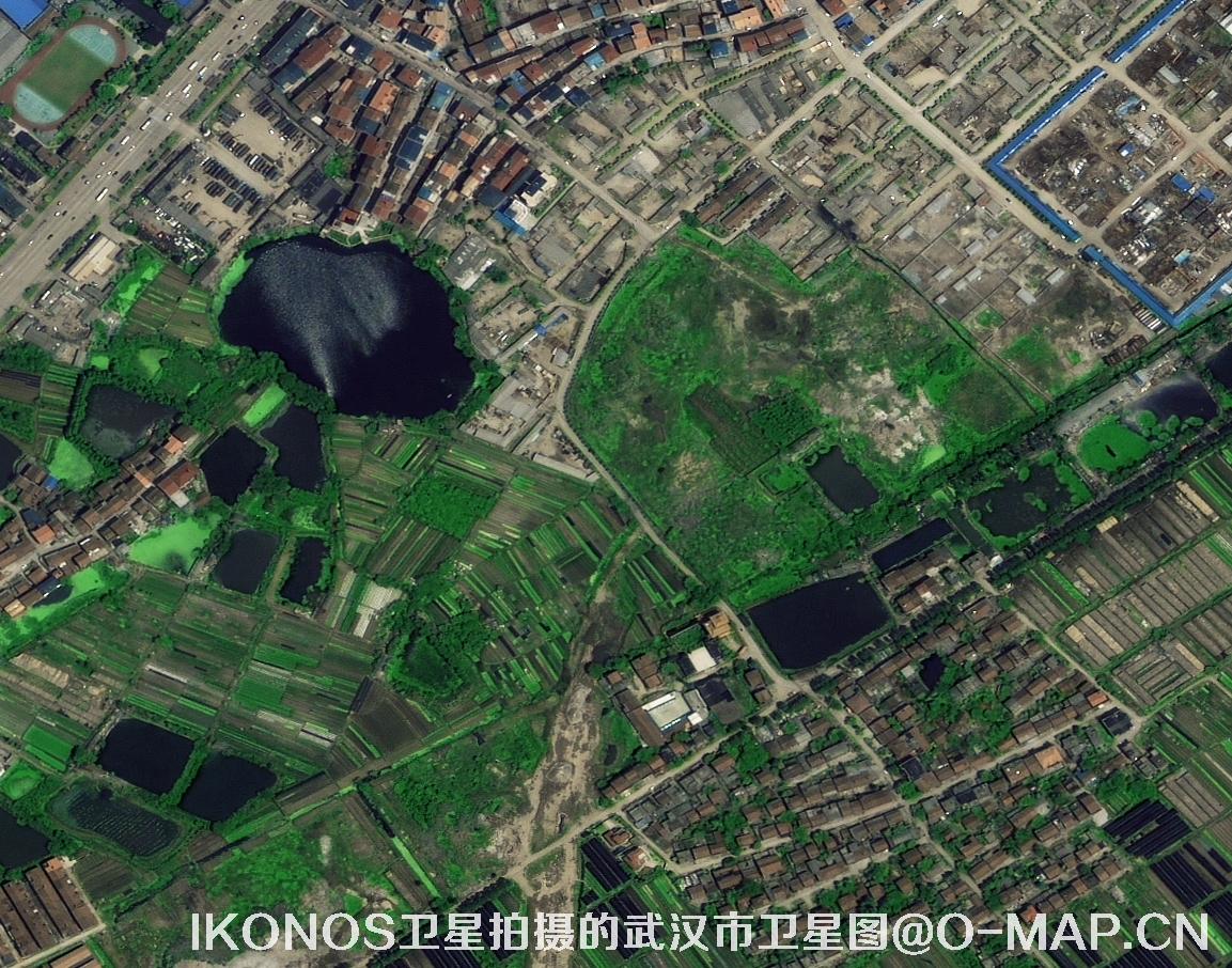 IKONOS卫星拍摄的湖北省武汉市卫星图