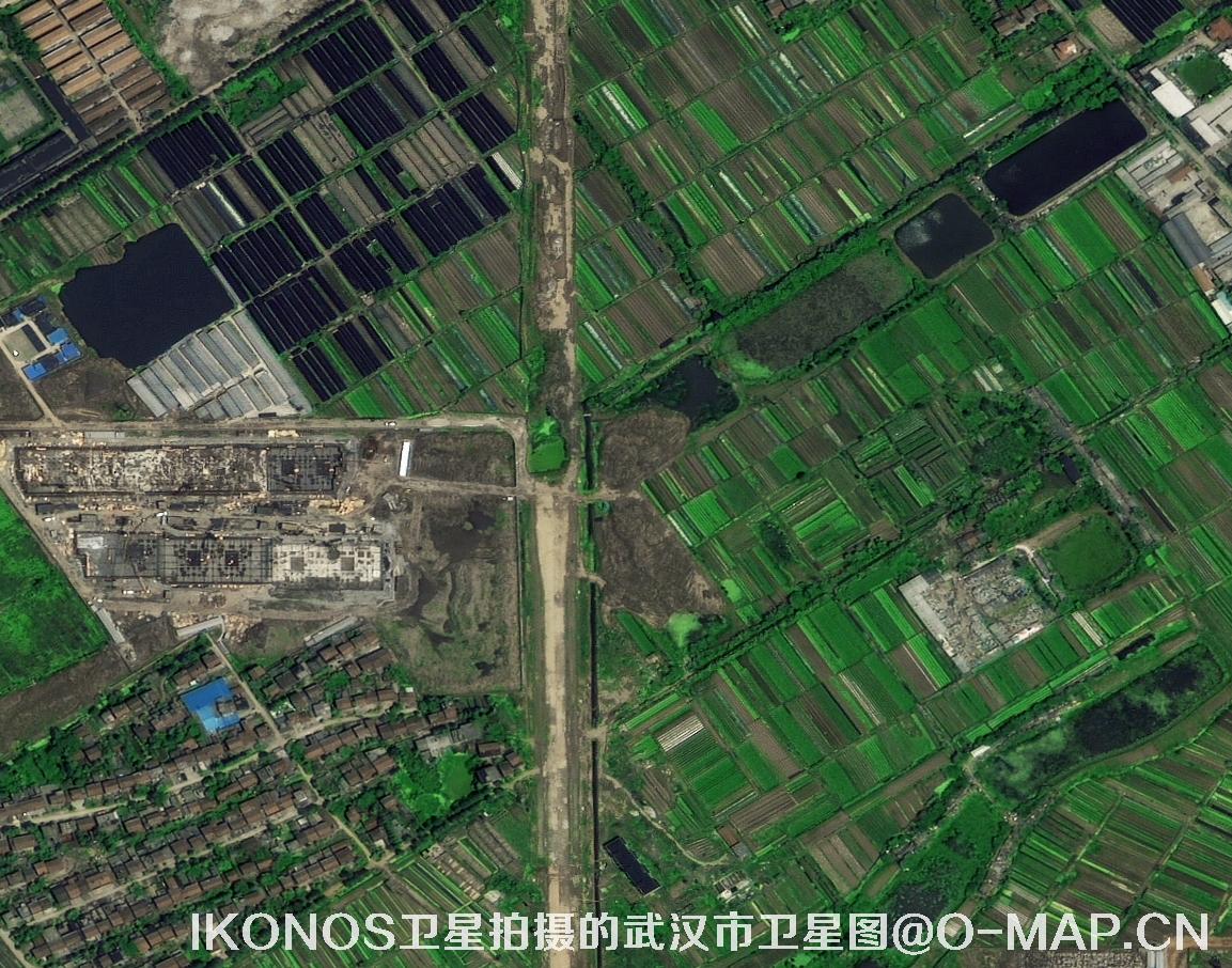 IKONOS卫星拍摄的湖北省武汉市卫星图