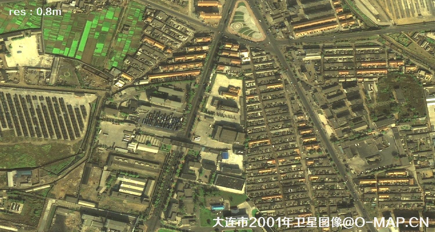 美国IK卫星2001年拍摄的大连市卫星影像图片