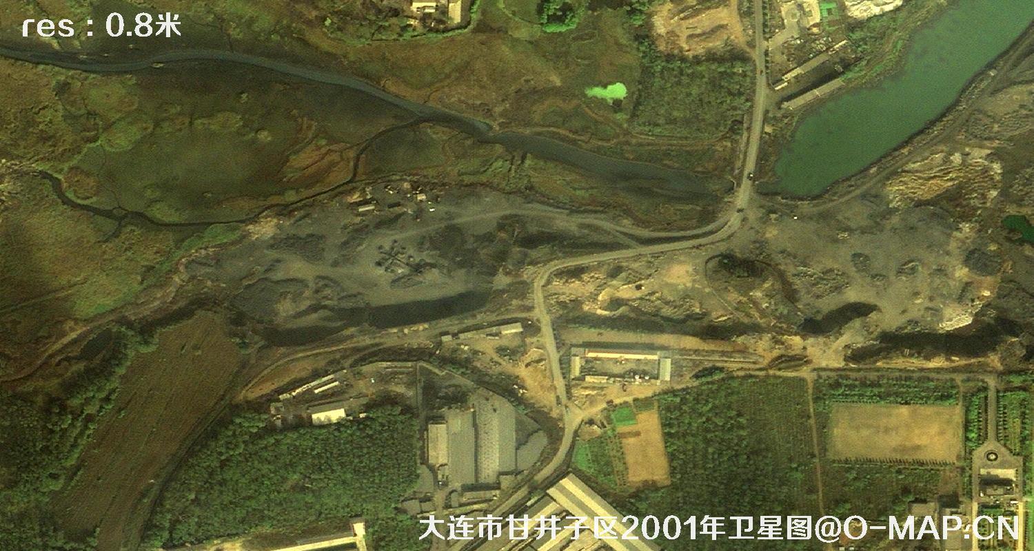 辽宁省大连市甘井子区2001年历史卫星地图