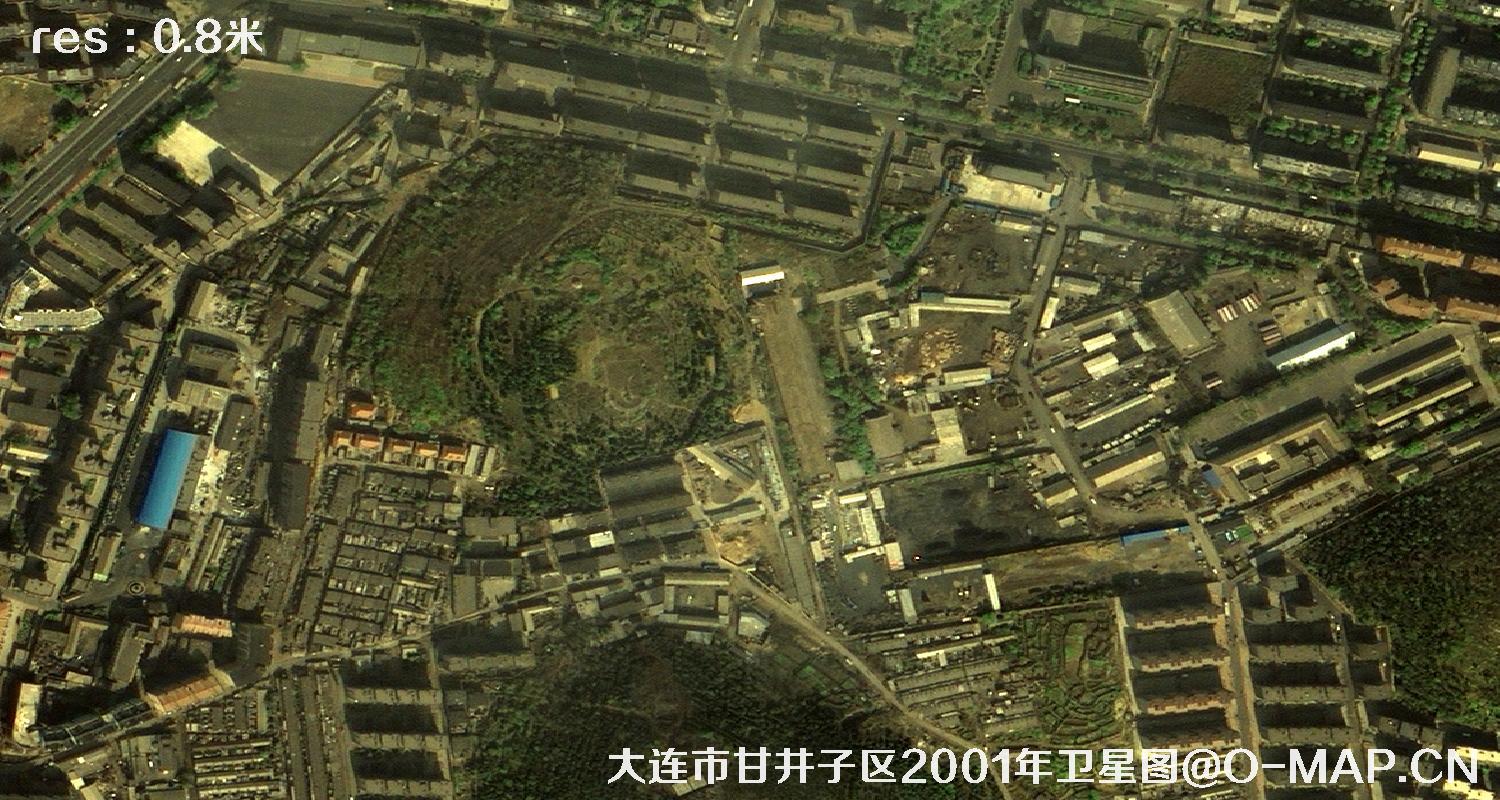 辽宁省大连市甘井子区2001年历史卫星地图