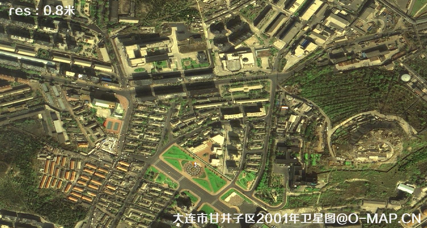 辽宁省大连市甘井子区2001年历史卫星地图