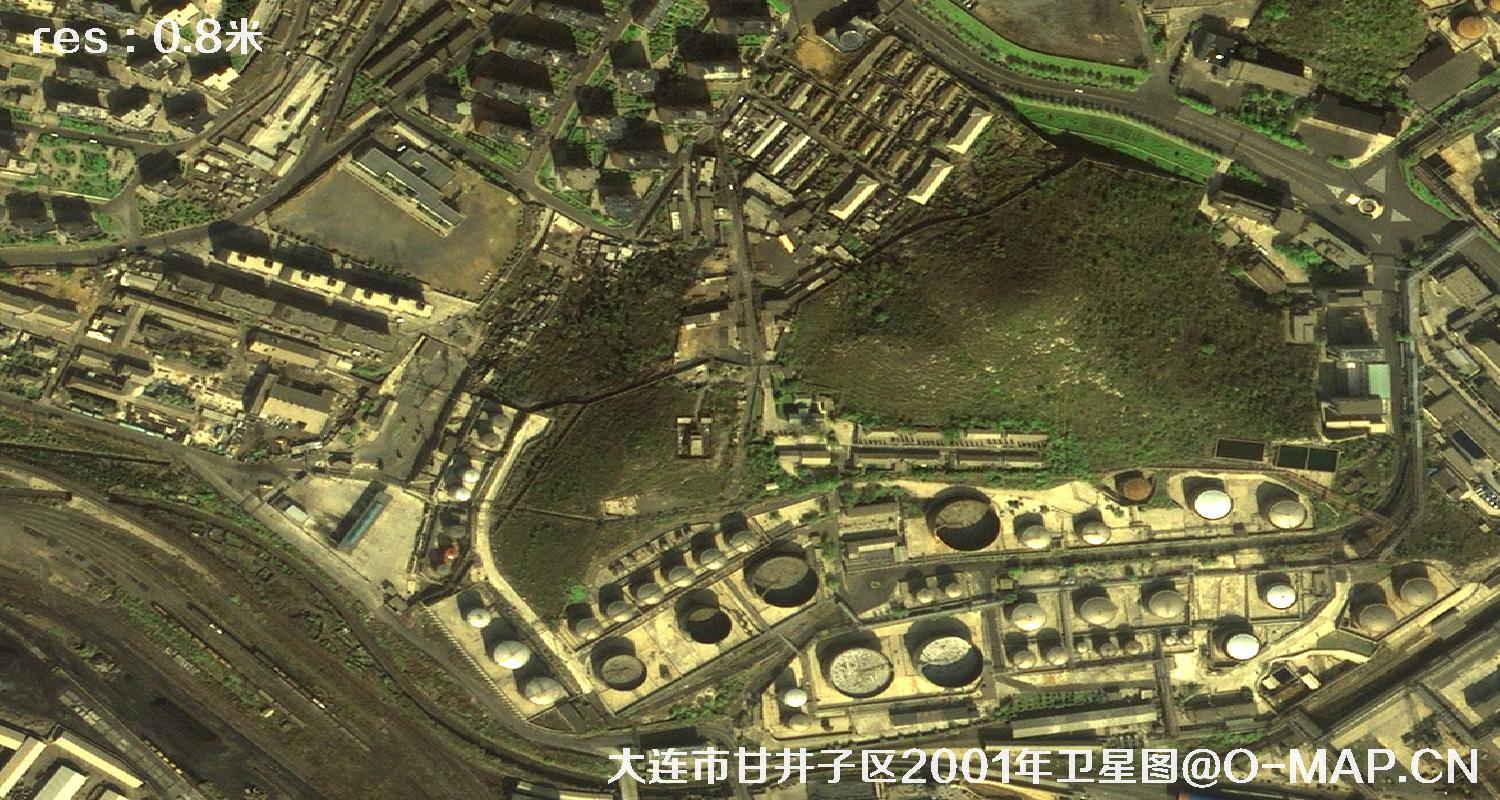 辽宁省大连市甘井子区2001年历史卫星地图