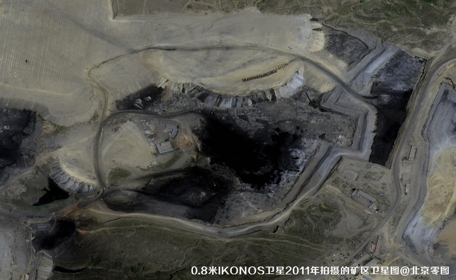 IKONOS卫星2011年拍摄的内蒙古矿区1米分辨率卫星图
