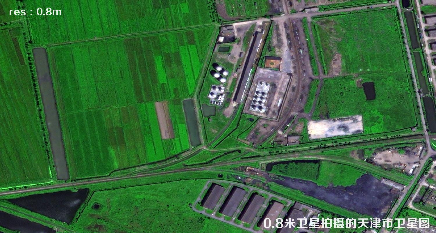 0.8米分辨率IKONOS卫星拍摄的天津市历史卫星图