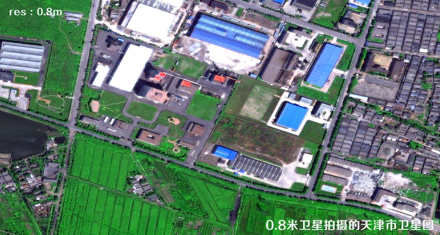 0.8米分辨率IKONOS卫星拍摄的天津市历史卫星图