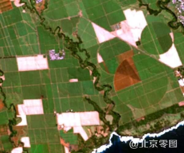 哨兵2号卫星拍摄的10米分辨率农业卫星图