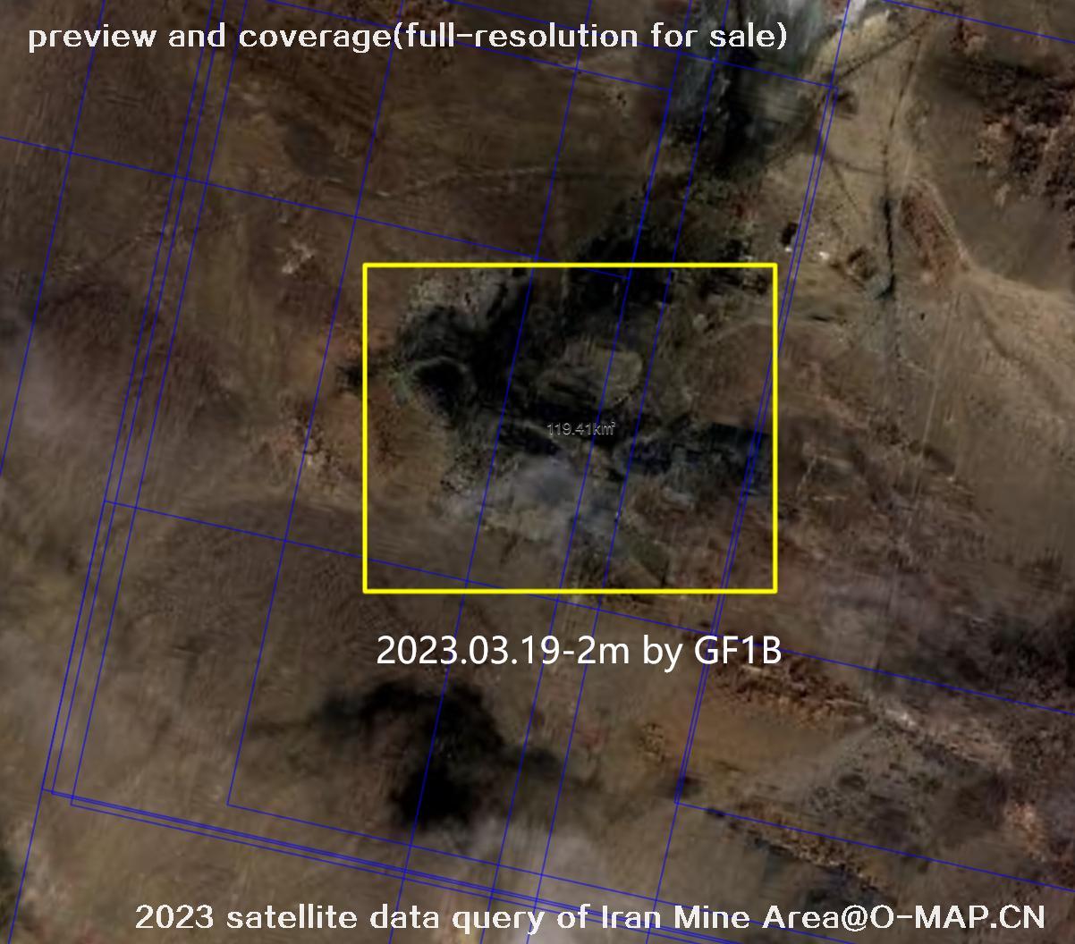 The 2023 satellite data query results of Iran Mine Area