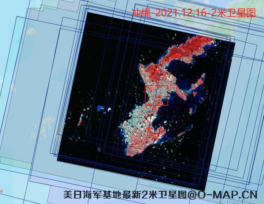日本冲绳岛2021年最新2米卫星影像图