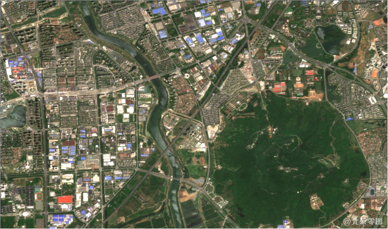 江苏省南京市2021年5月份最新卫星图