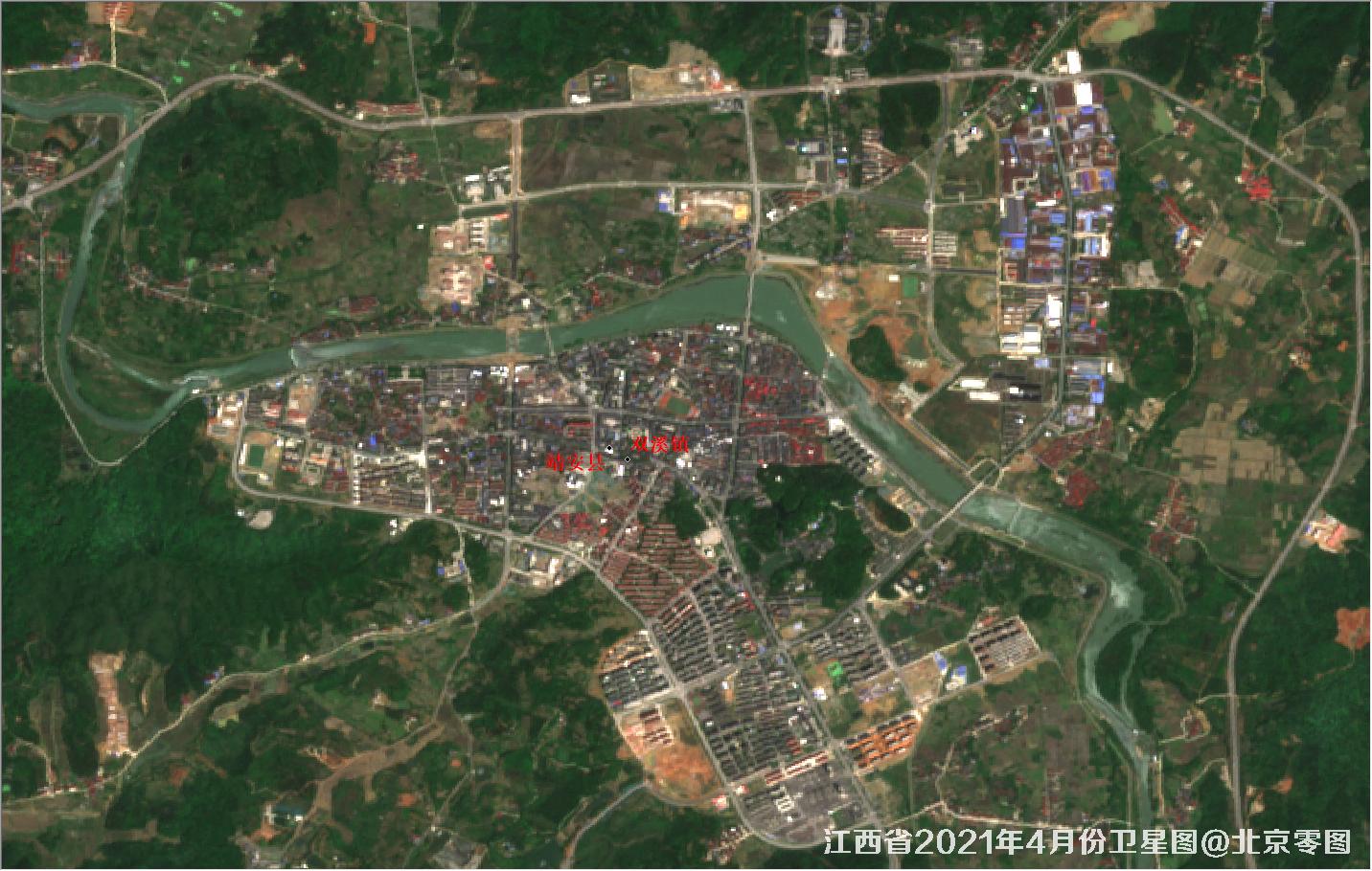 江西省2021年4月份最新卫星图
