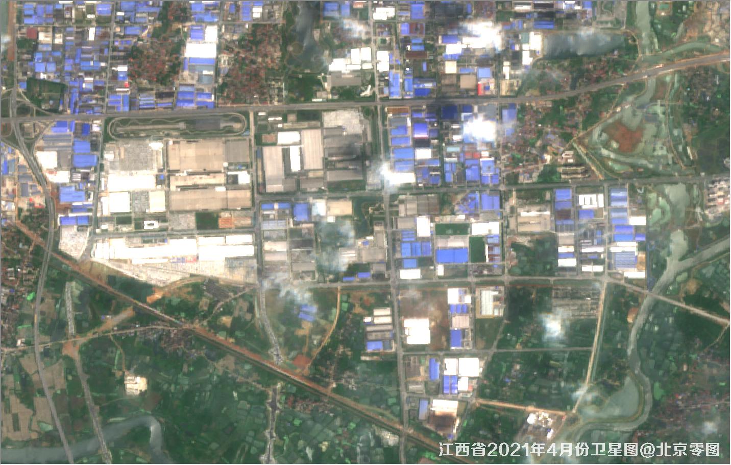 江西省2021年4月份最新卫星图