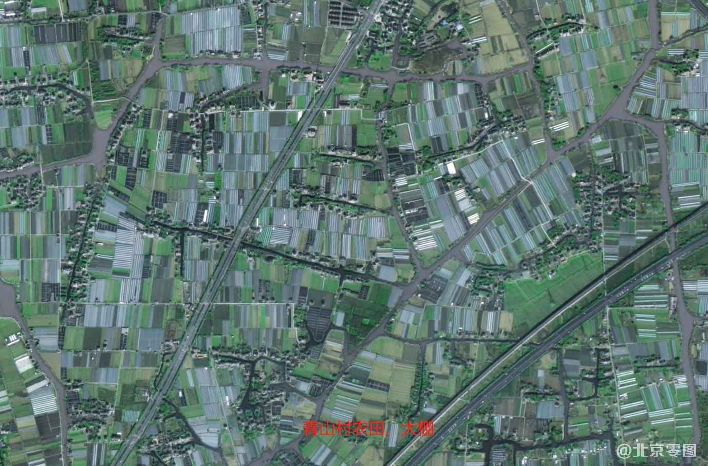 嘉兴市青山村卫星图