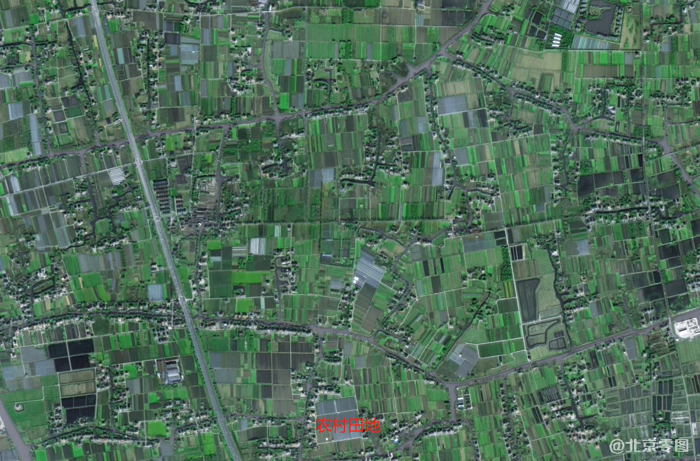 嘉兴市农村田地卫星图