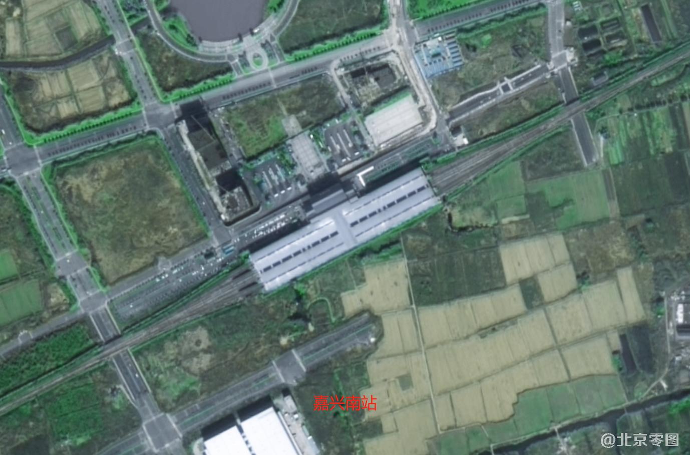 嘉兴市南站卫星图