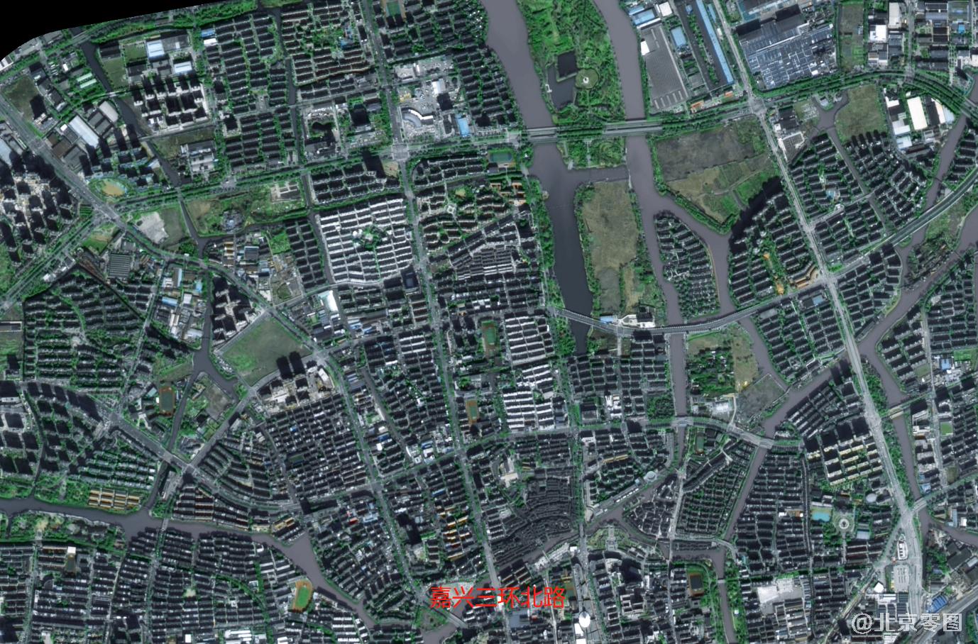嘉兴市三环北路区域卫星图