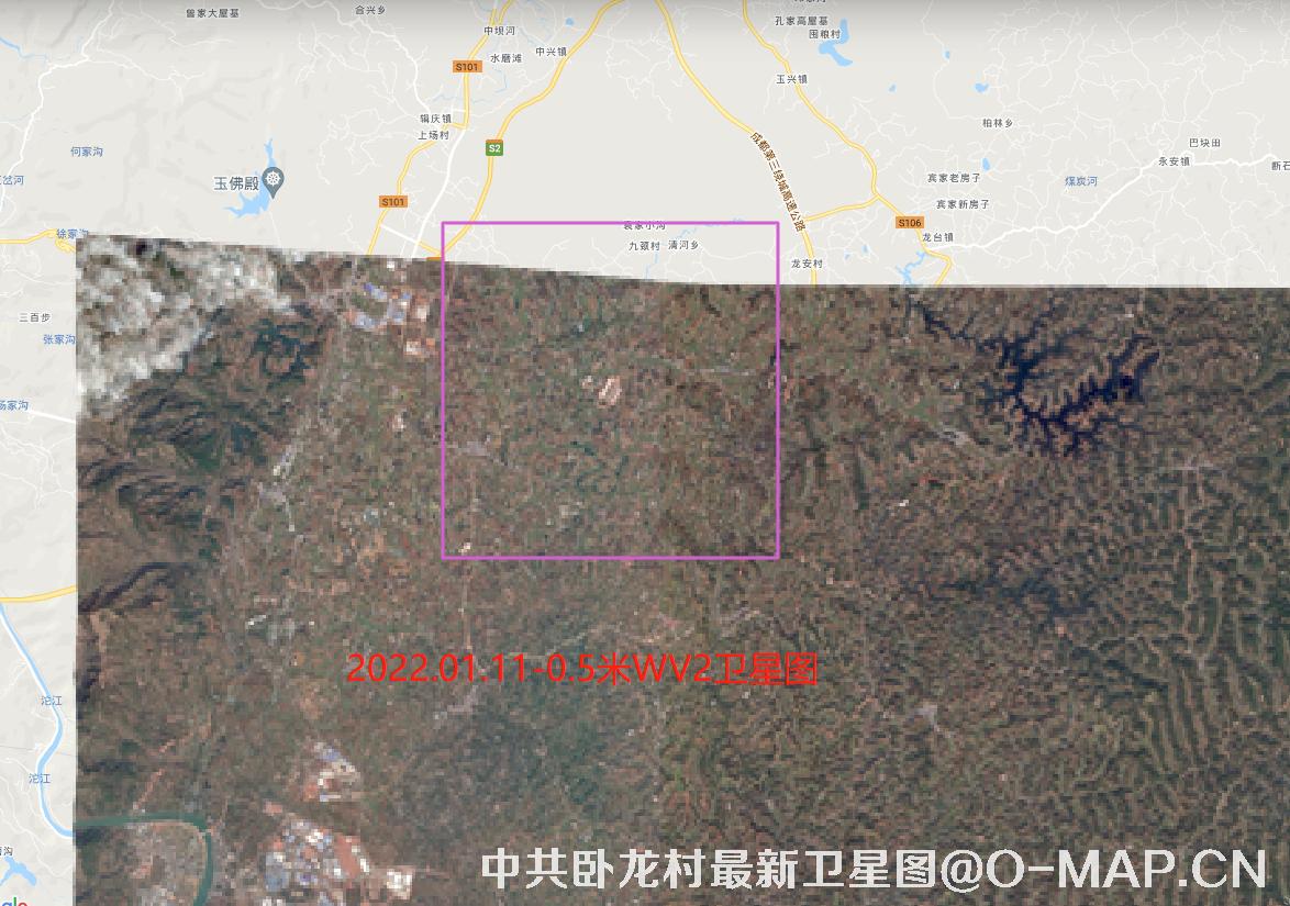 中国卧龙机场2021年0.3WorldView3卫星图