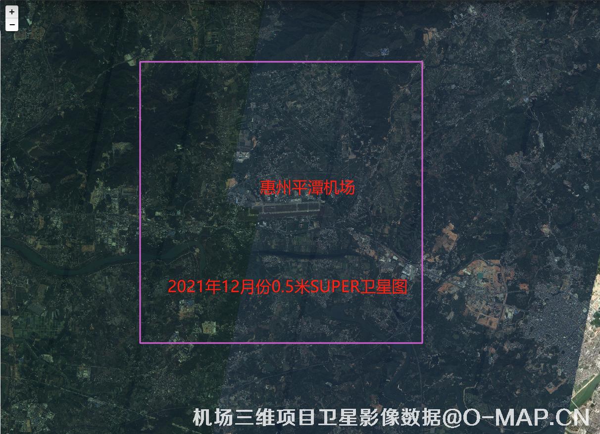 惠州平潭机场2021年0.5米高景一号卫星图