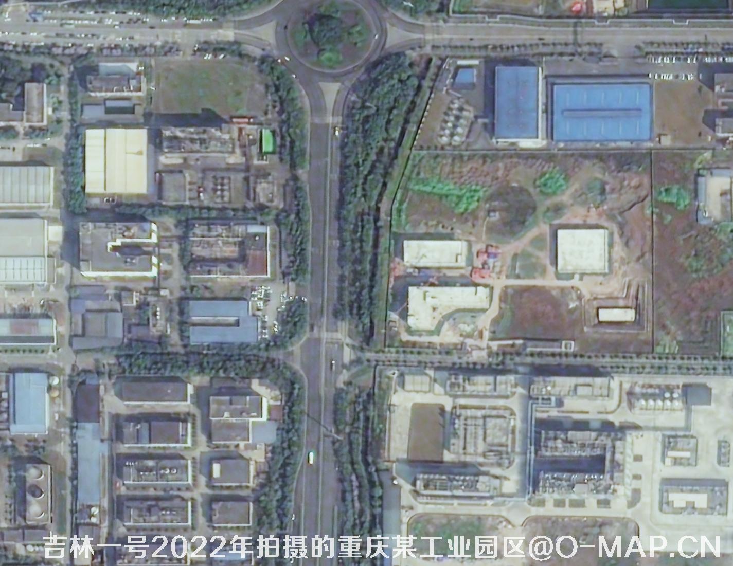 吉林一号卫星拍摄的0.75米分辨率卫星图