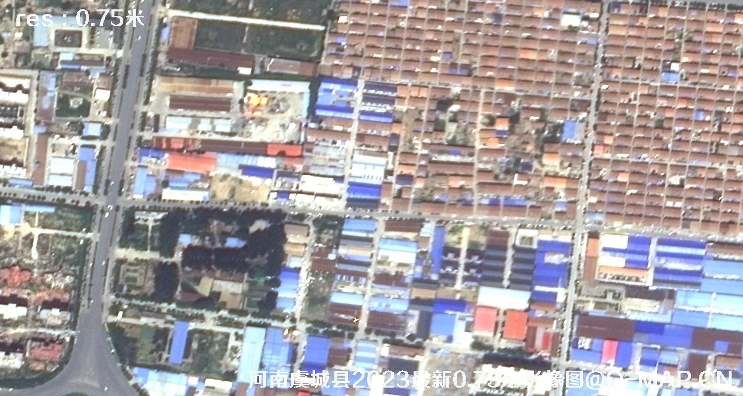 国产0.75米分辨率卫星拍摄的高清影像图