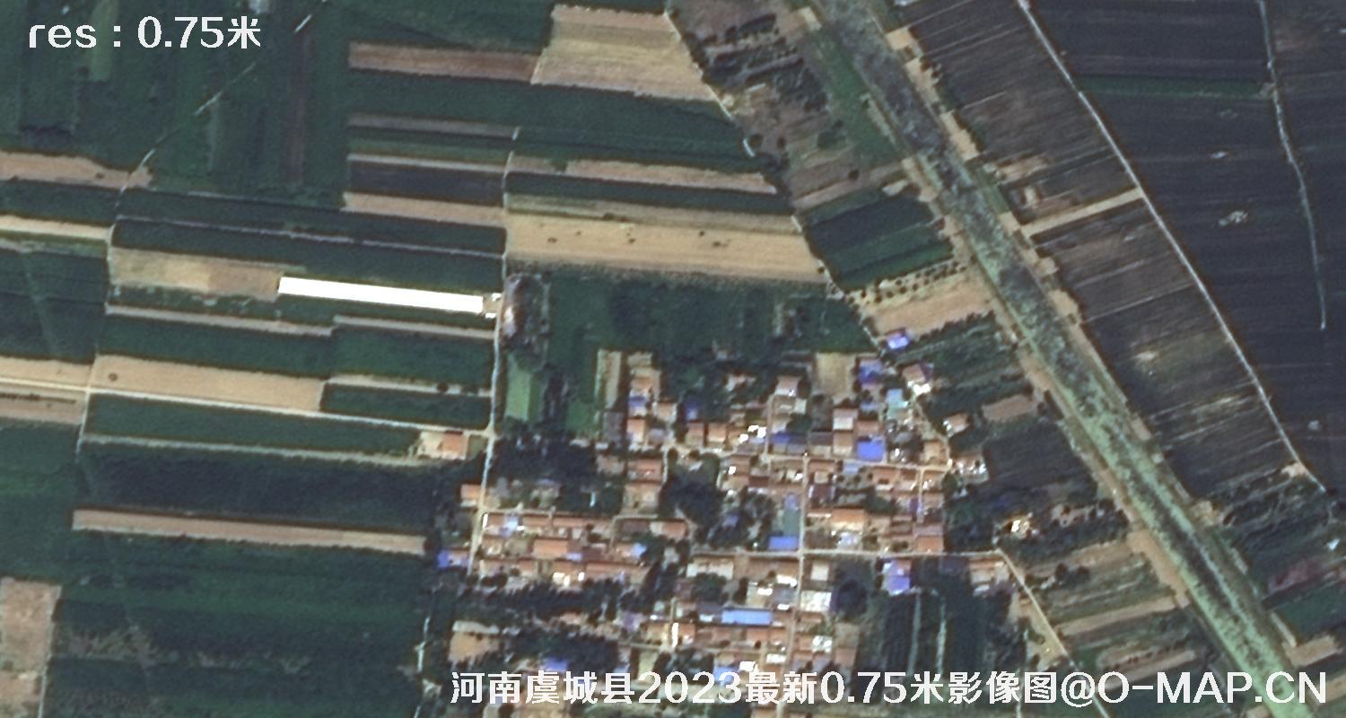 河南虞城县2023最新0.75米影像图