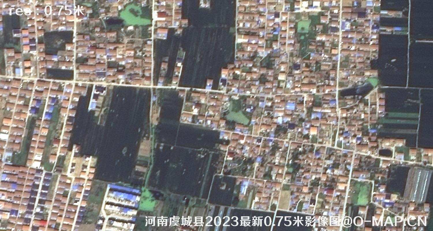 河南虞城县2023最新0.75米影像图