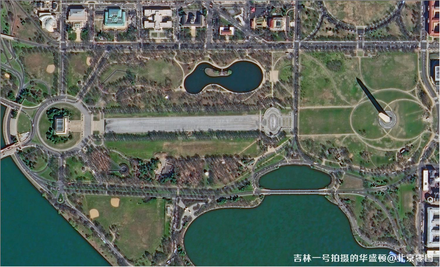 吉林一号宽幅01A卫星拍摄的华盛顿卫星图