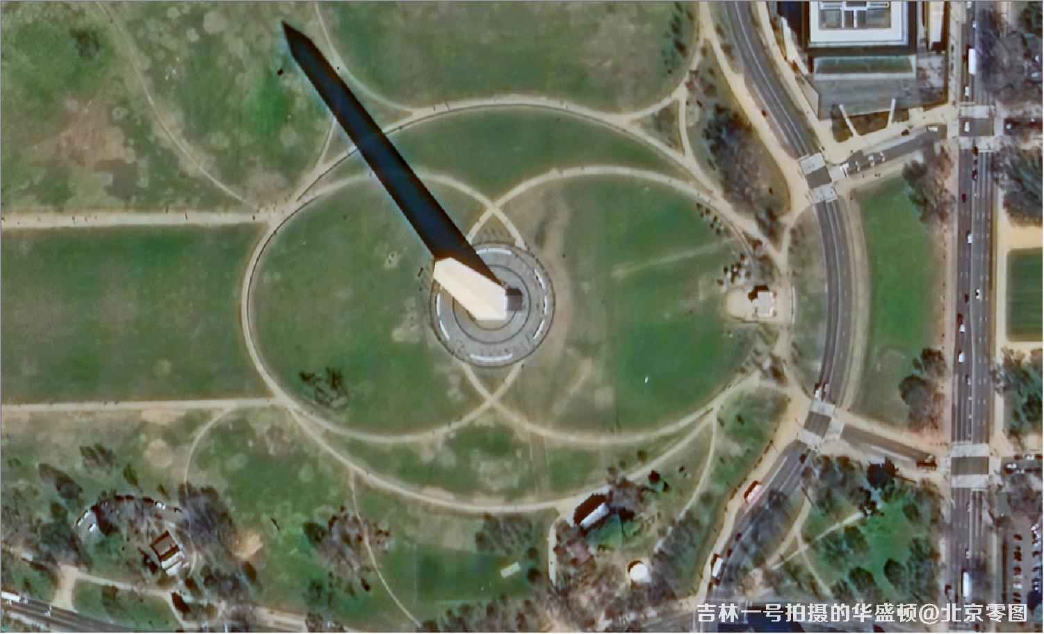 吉林一号宽幅01A卫星拍摄的华盛顿卫星图