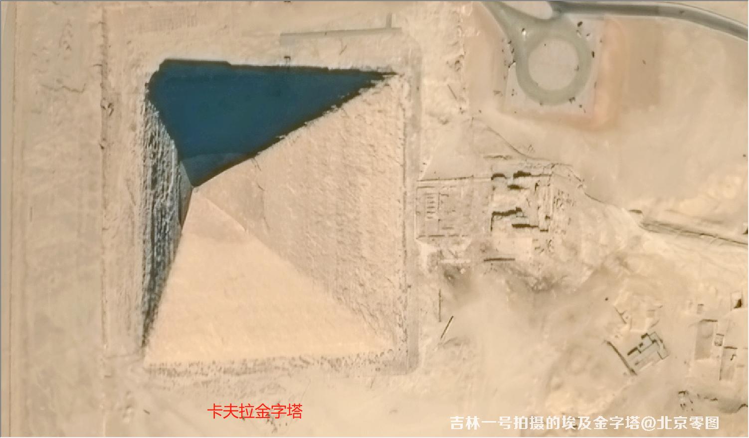 吉林一号宽幅01A卫星拍摄的埃及金字塔卫星图