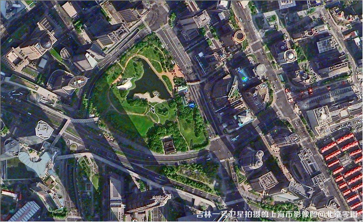 吉林一号卫星拍摄的上海市影像图
